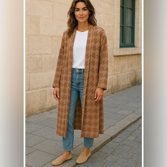 Aztec Sweater Duster - Picture 1 of 7